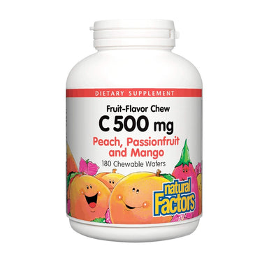 Vitamin C Peach, Passionfruit, Mango Chewable Wafers